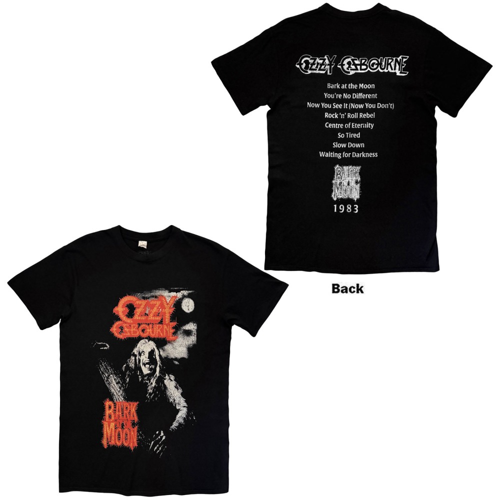 Ozzy Osbourne - Bark At The Moon Tribute Mens Tshirt - Black